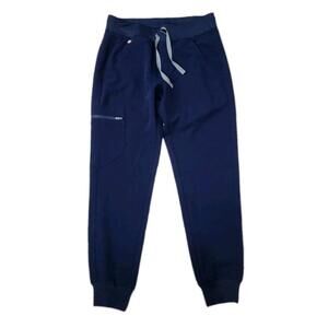 Figs Techbical Collection Jogger Scrub Pants Extra Small Navy Blue